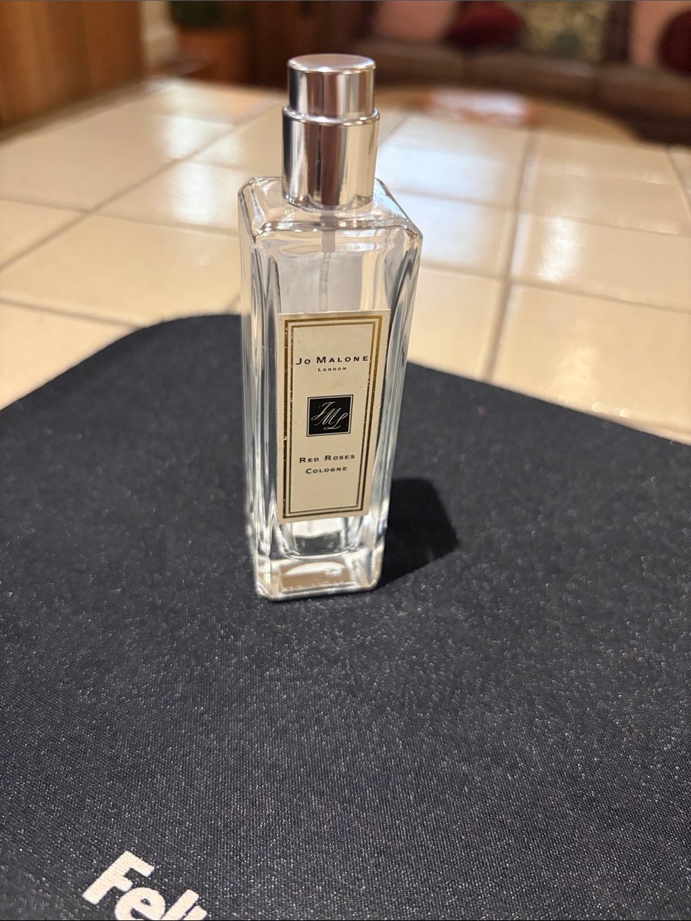 Jo Malone Clear Glass red roses Bottle empty